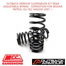 OUTBACK ARMOUR SUSPENSION KIT REAR ADJ BYPASS -EXPD PATROL GU Y61 WAGON 1997+